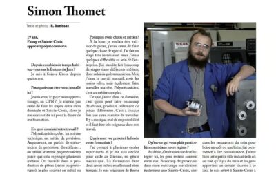 Simon Thomet : précision, passion et ambition